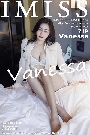 [IMISS爱蜜社]Vol.664_气质美女Vanessa脱典雅白色服饰露蕾丝内衣原色丝袜诱惑写真71P