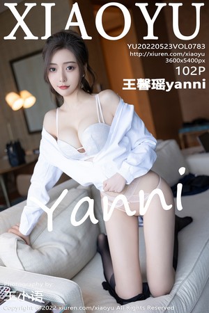 [XiaoYu画语界]Vol.783_女神王馨瑶yanni性感白T配短裙半脱露浅色内衣原色丝袜诱惑写真102P
