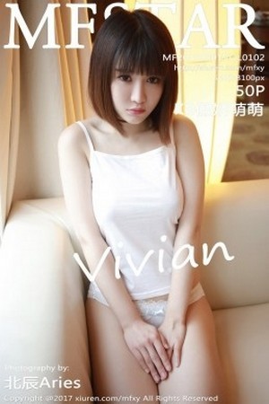 [MFStar模范学院]Vol.102_嫩模K8傲娇萌萌Vivian吊带真空背心侧露美乳诱惑写真50P