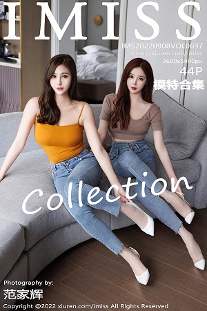 [IMISS爱蜜社]Vol.697_模特合集女神Lavinia＆LindaLinda脱牛仔裤露性感内衣诱惑写真44P