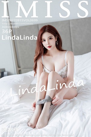 [IMISS爱蜜社]Vol.698_模特LindaLinda私房脱暖色连衣裙露花纹内衣秀完美身材诱惑写真36P