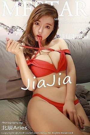 [MFStar模范学院]Vol.174_女神佳佳JiaJia私房性感红色内衣秀傲人豪乳撩人诱惑写真40P