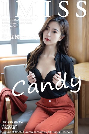 [IMISS爱蜜社]Vol.717_模特杨紫嫣candy脱职场OL露性感黑色内衣原色丝袜迷人诱惑写真60P