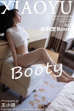 [XiaoYu画语界]Vol.998_女神徐莉芝Booty白色短款上衣配白短裙露性感蕾丝内衣诱惑写真86P