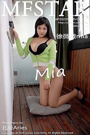 [MFStar模范学院]Vol.290_嫩模徐微微mia私房脱牛仔裤露无内肉丝翘臀诱惑写真63P