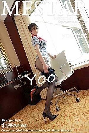 [MFStar模范学院]Vol.317_嫩模yoo优优私房空乘制服配无内黑丝裤袜撩人诱惑写真47P