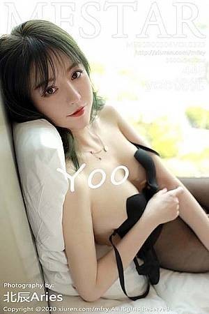 [MFStar模范学院]Vol.323_嫩模yoo优优黑色内衣主题无内开档黑丝裤袜喷血诱惑写真44P