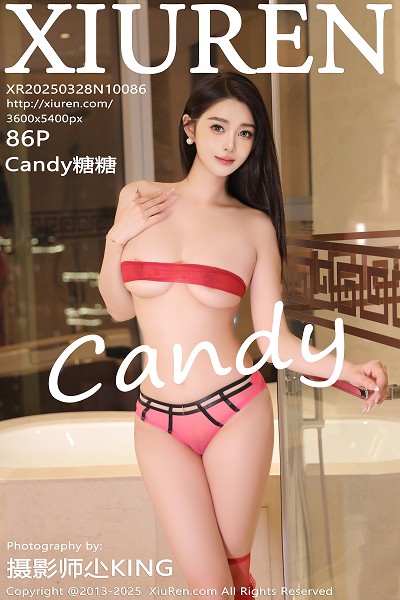 [XiuRen秀人网]No.10086_模特Candy糖糖性感白T配黑短裙露红色丝袜秀丰腴身材诱惑写真86P