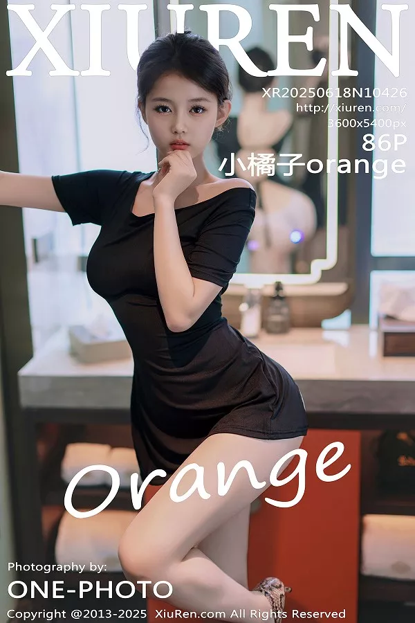 [XiuRen秀人网]No.10426_模特小橘子orange性感黑色连衣短裙露丁字裤秀曼妙身姿诱惑写真86P
