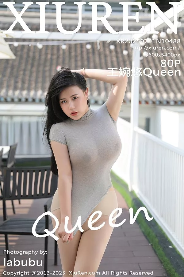 [XiuRen秀人网]No.10488_模特王婉悠Queen性感灰色OL服饰配超薄肉丝秀丰腴身姿诱惑写真80P