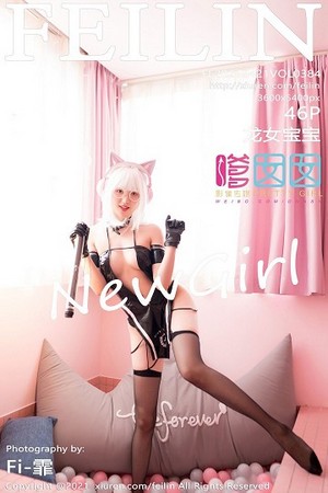 [FeiLin嗲囡囡]VOL.384_新人模特龙女宝宝私房波波池黑色情趣内衣迷人诱惑写真46P