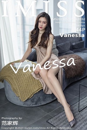 [IMISS爱蜜社]Vol.592_气质美女Vanessa私房床上白色薄纱睡衣秀完美身材诱惑写真44P