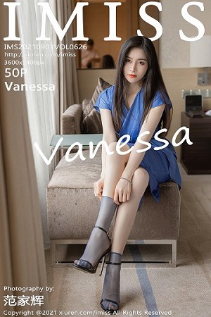 [IMISS爱蜜社]Vol.626_气质美女Vanessa私房脱华丽多姿礼裙露性感内衣迷人诱惑写真50P