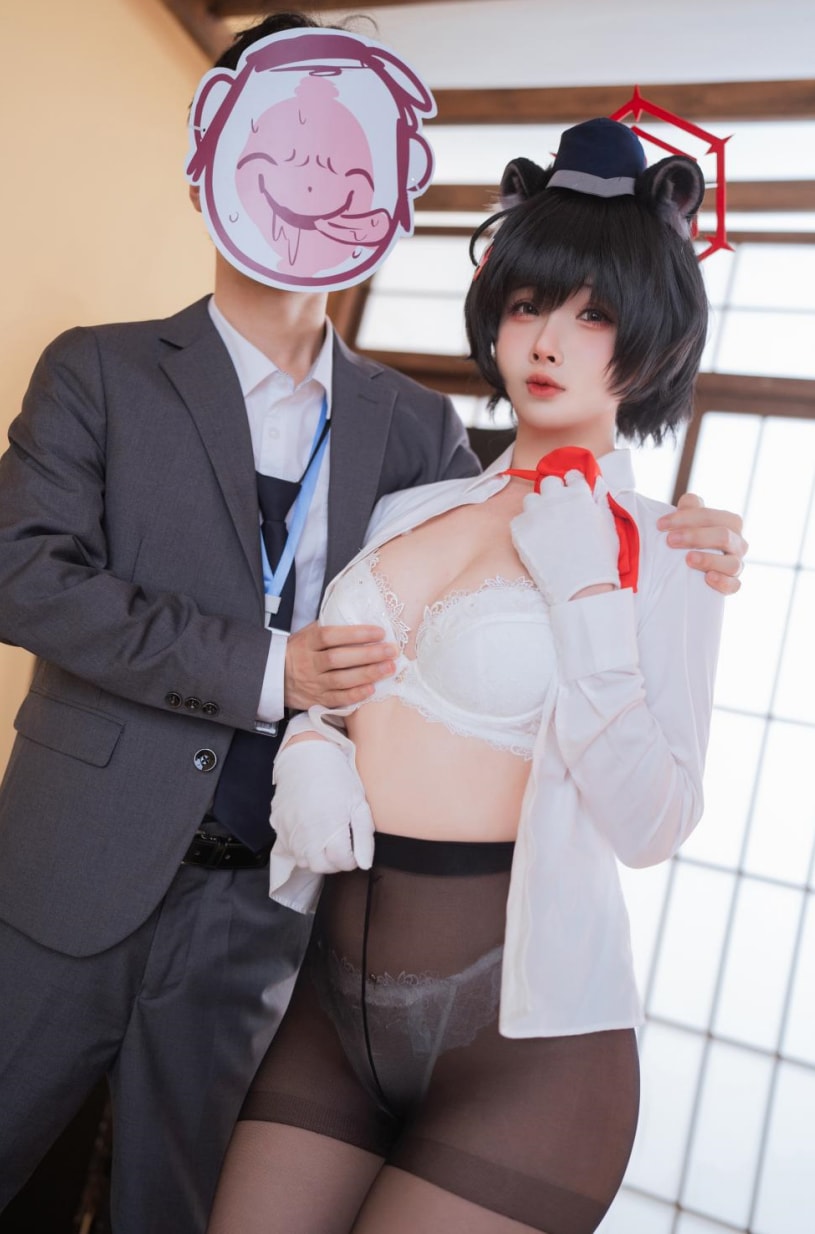 rioko凉凉子 NO.135 蔚蓝档案 导游 椿 [62P12V-1.03G]VIP