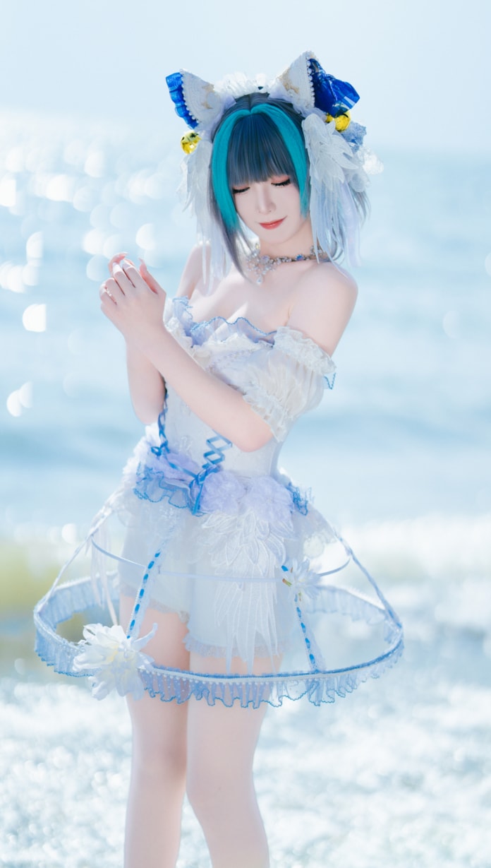 封疆疆v NO.63 柴郡小礼服 [10P-105MB]