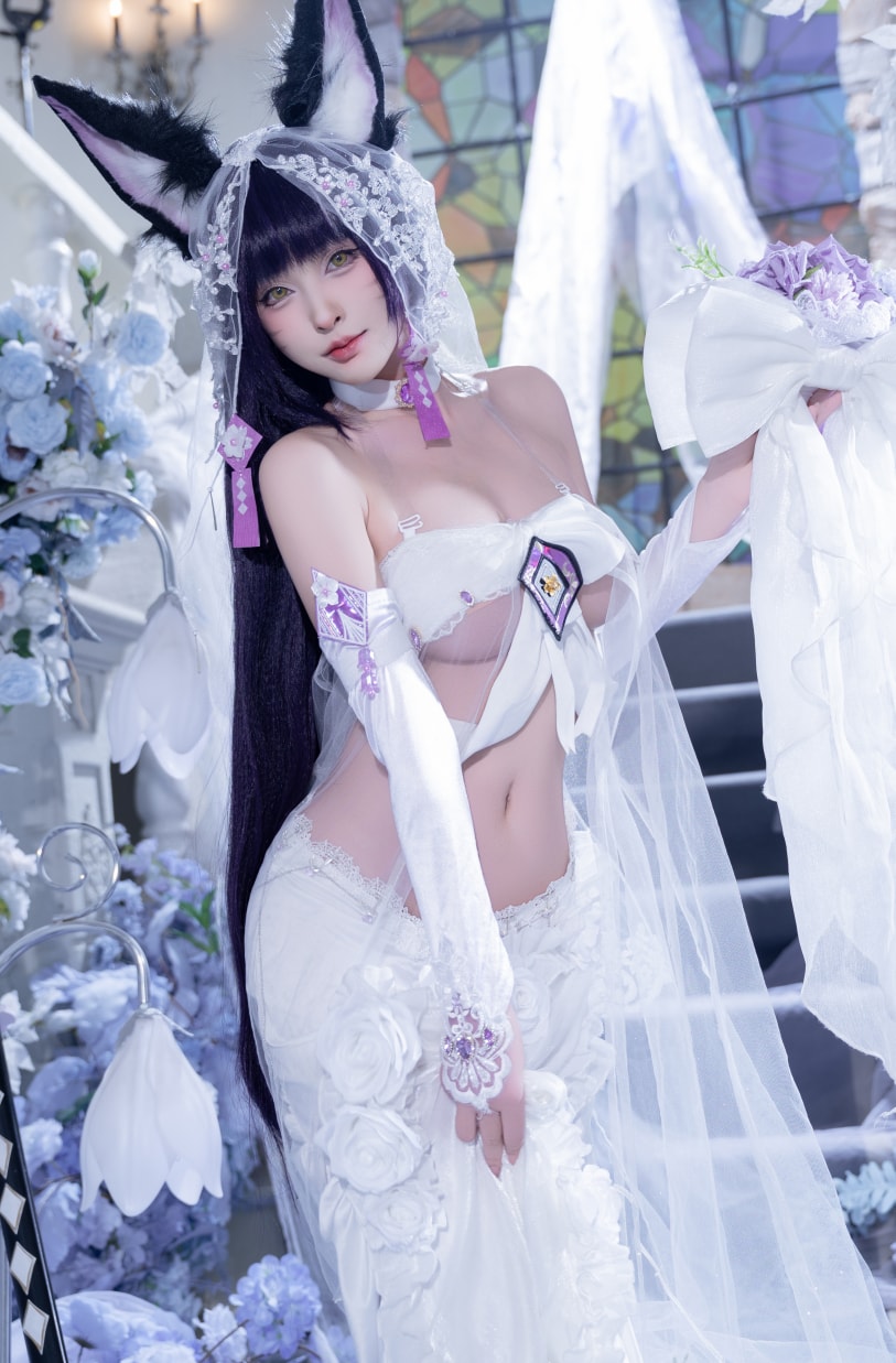 清水由乃 NO.077 碧蓝航线 武藏 紫藤花[51P1V-638MB]VIP