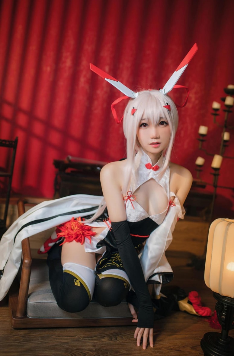 焖焖碳 NO.044 碧蓝航线-绫波旗袍·新岁之鬼神[25P-417MB]