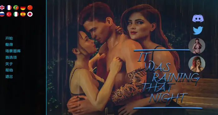 欧美画风那晚下着雨/It Was Raining That Night V0.12汉化版【欧美SLG/汉化/动态】【PC+安卓/更新】     