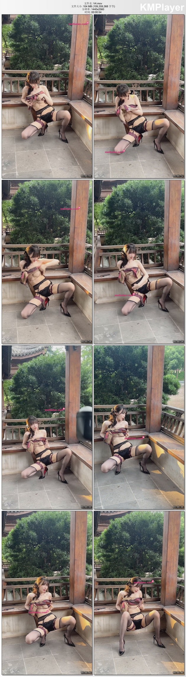 月儿月 紫色旗袍 拍摄花絮 [70P+5V-2.6G]