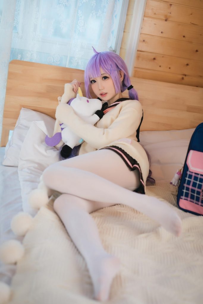 图片[1]-焖焖碳 NO.048 独角兽JK制服 [21P-51MB]-写真栈